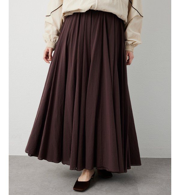  「製品染めカラースカート」|スカート|