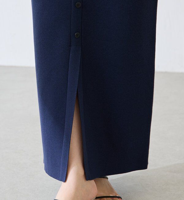  「【前後2WAY】センターボタンニットスカート」|スカート|