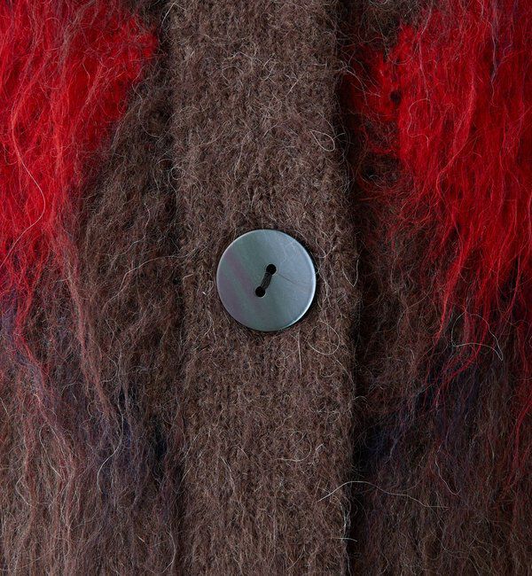  「	アーガイルシャギーカーディガン」|ニット・セーター|