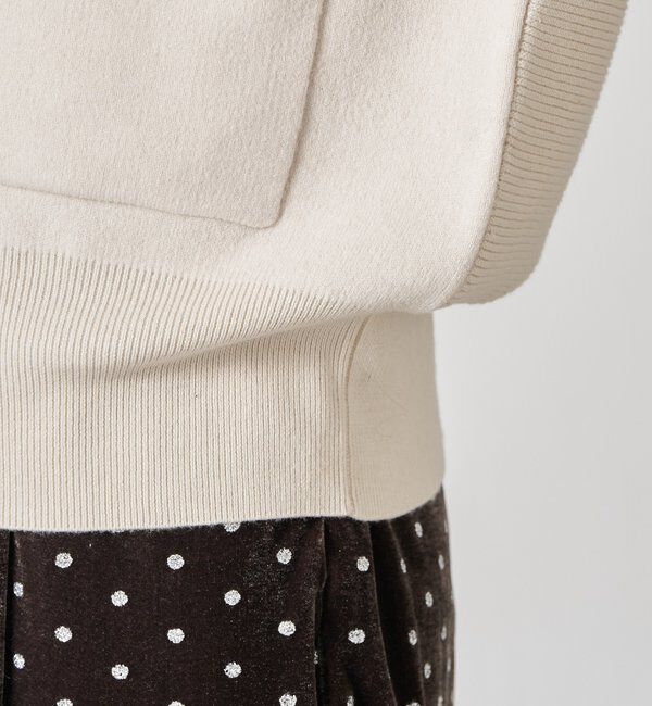  「【襟は取り外し可能】オープンカラーニットカーディガン」|ニット・セーター|