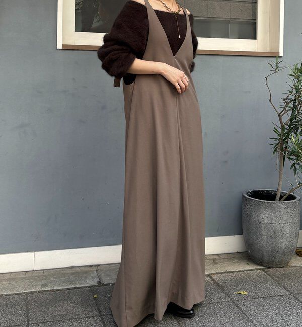  「【新色追加/前後2WAYで着られる】深Vワンピース」|ワンピース|