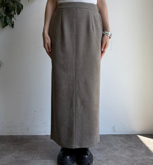  「スウェードダンボールIラインスカート」|スカート|