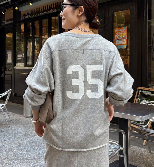  「【インフルエンサーOKOCHI企画】裏毛ナンバリングプルオーバー」|Tシャツ・カットソー|