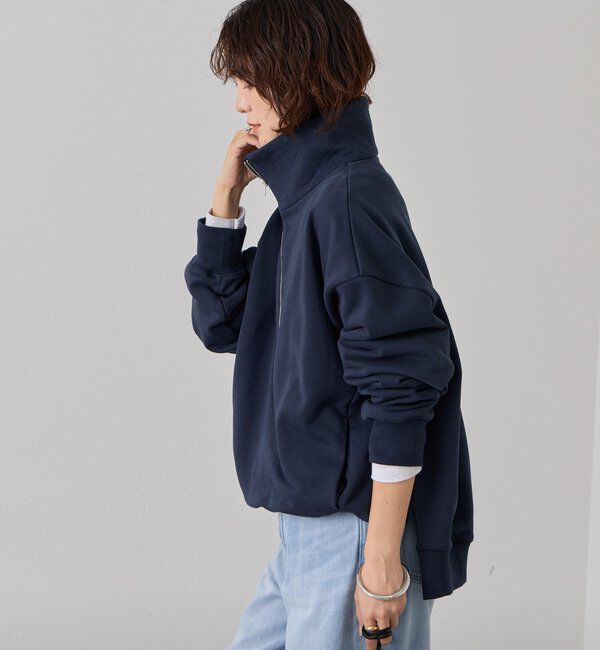  「【A・MONN(アモン)】ZIP SWEAT プルオーバー」|Tシャツ・カットソー|