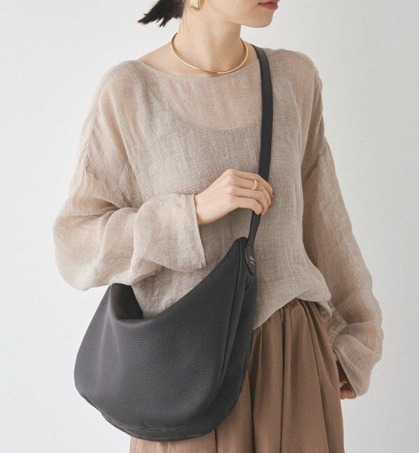  「レザーショルダーバッグ」|ショルダー・メッセンジャー|ブラック