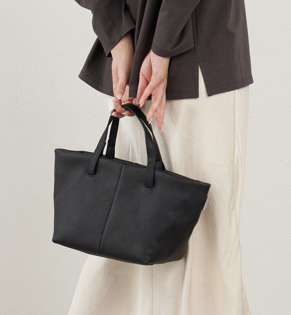  「【再値下げ】レザーダブルハンドルミニトートバッグ」|トートバッグ|