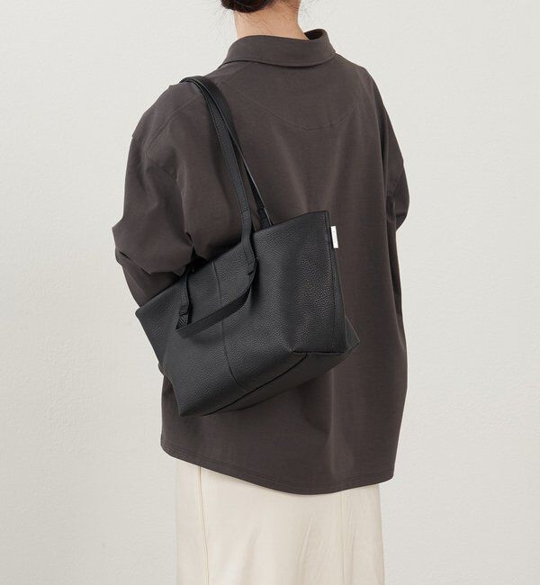  「【再値下げ】レザーダブルハンドルミニトートバッグ」|トートバッグ|