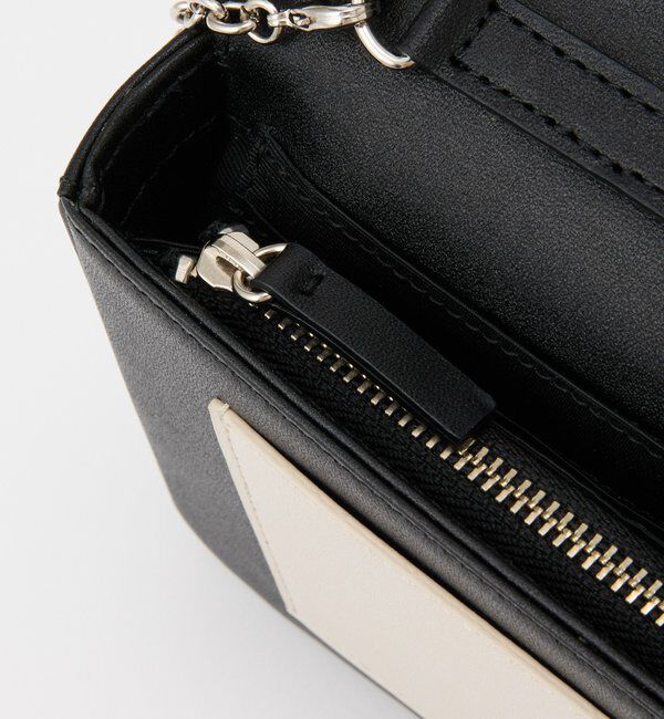  「【再値下げ】バイカラーレザーウォレットショルダー」|その他|