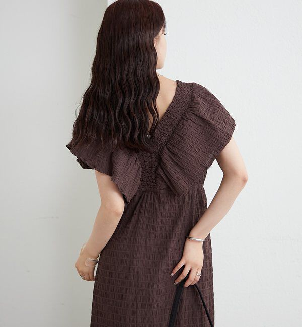  「シャーリングスクエアワンピース」|ワンピース|