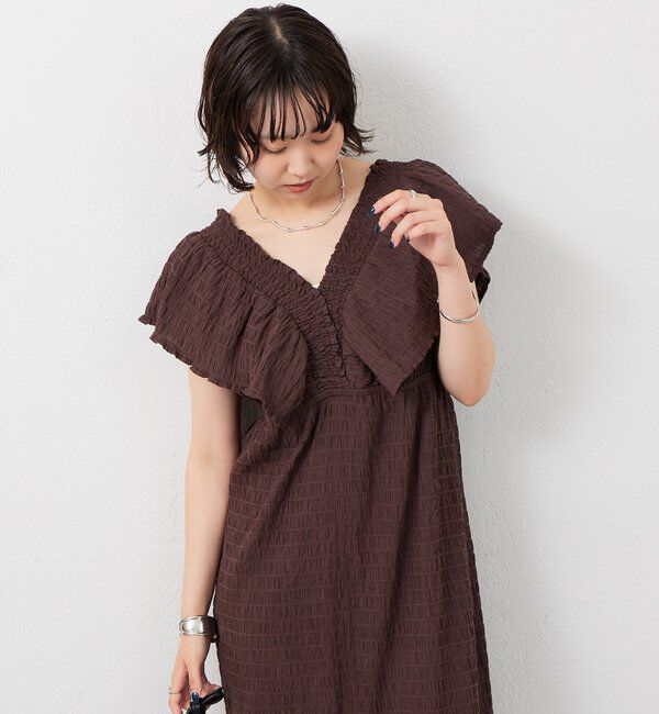  「シャーリングスクエアワンピース」|ワンピース|