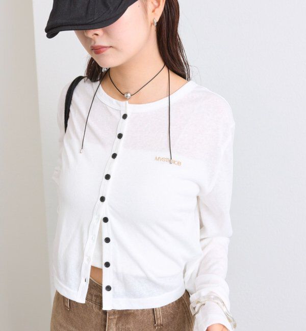  「カットチビカーディガン」|Tシャツ・カットソー|オフホワイト