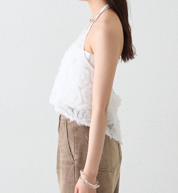  「チュールフラワービスチェ」|シャツ・ブラウス|
