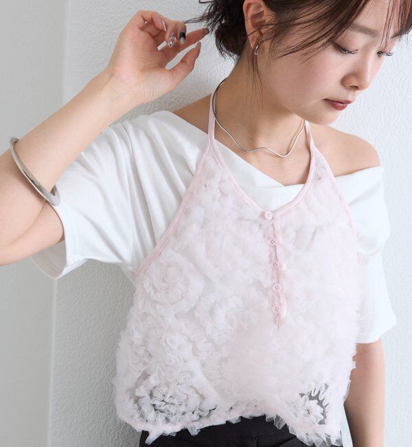  「チュールフラワービスチェ」|シャツ・ブラウス|