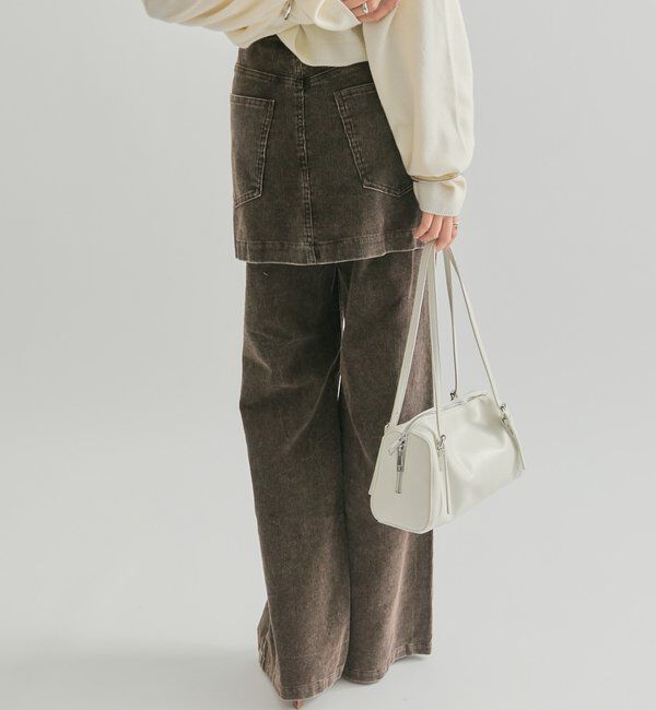  「レイヤードコーデュロイパンツ」|チノ|