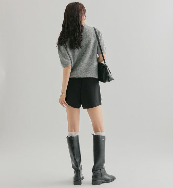  「衿付き半袖ニット」|ニット・セーター|