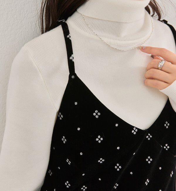  「シャイニーベロアミニキャミワンピース」|ワンピース|
