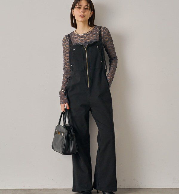  「デニムオールインワン」|ワンピース|ブラック