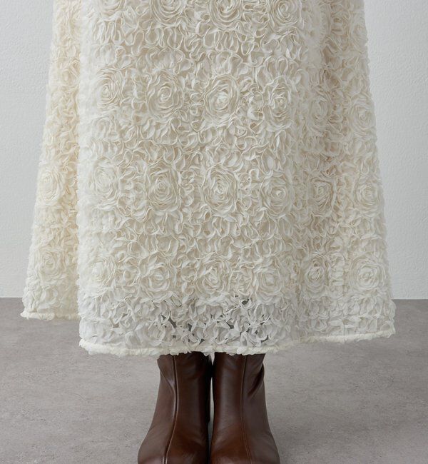  「フラワーコードフレアスカート」|スカート|