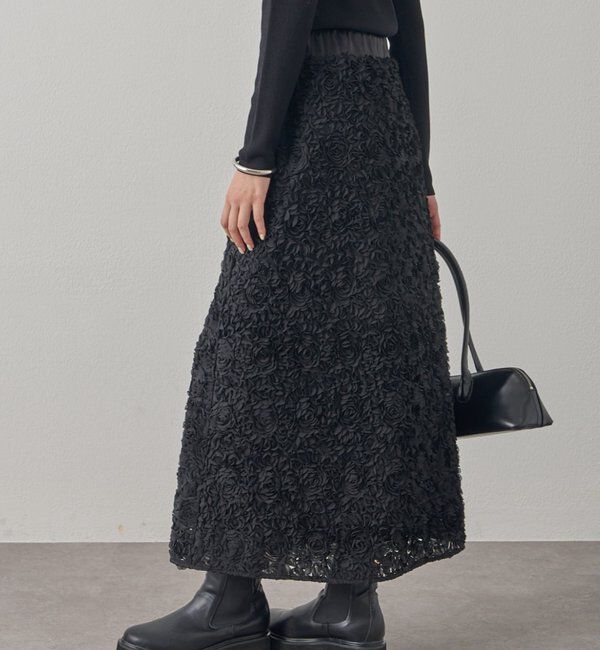  「フラワーコードフレアスカート」|スカート|