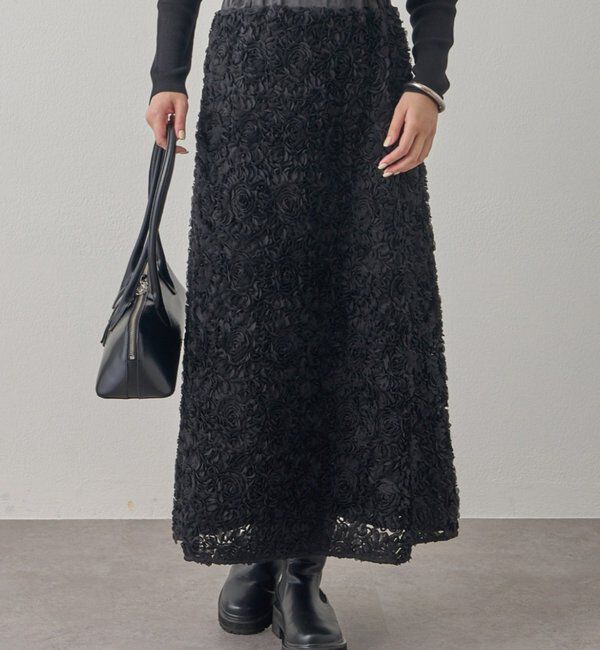  「フラワーコードフレアスカート」|スカート|