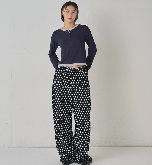  「【低身長・高身長対応】SLASH POCKET SWEAT EASY PANTS」|チノ|