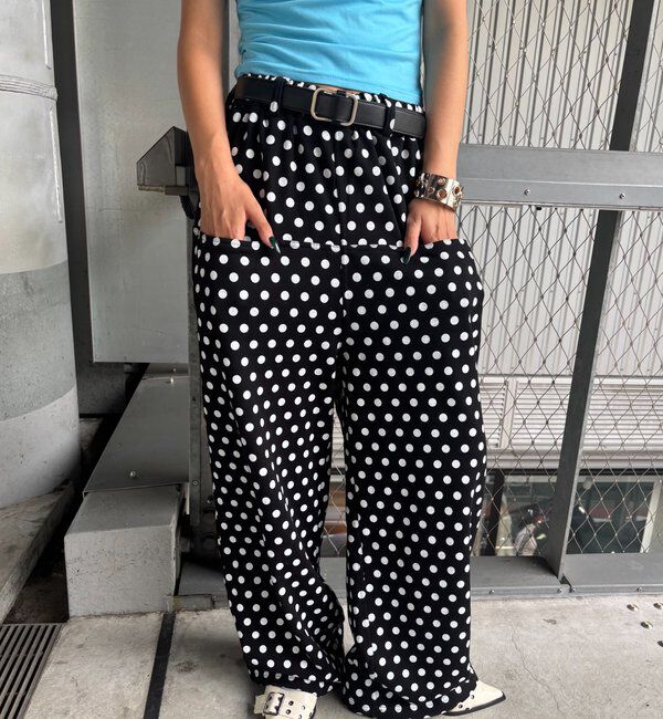  「【低身長・高身長対応】SLASH POCKET SWEAT EASY PANTS」|チノ|