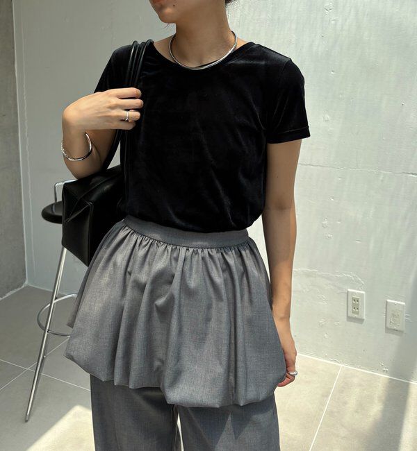  「【前後2WAY】シアーベロアTシャツ」|Tシャツ・カットソー|