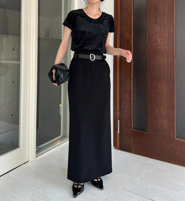  「【前後2WAY】シアーベロアTシャツ」|Tシャツ・カットソー|