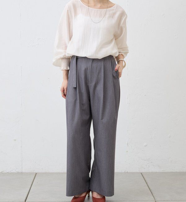  「2WAYミニマルタイブラウス」|シャツ・ブラウス|