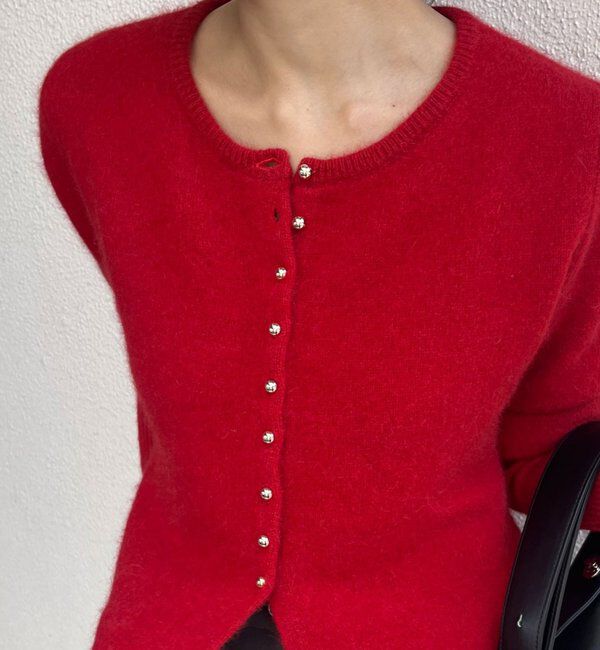  「ラクーンペプラムカーディガン」|カーディガン|