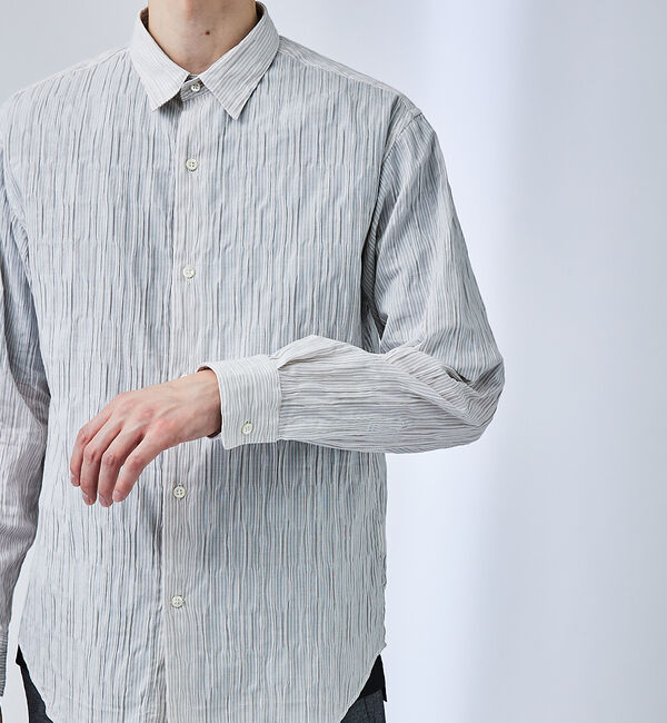 ABAHOUSE「【リンクルストライプ】レギュラーカラーシャツ」|シャツ・ブラウス|