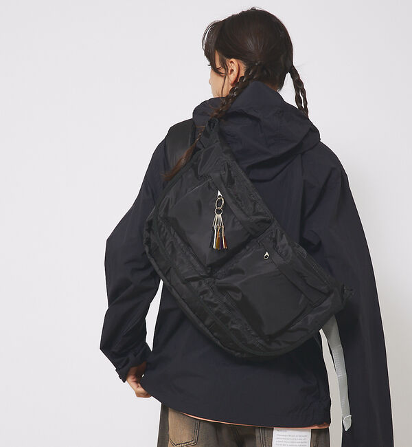 ABAHOUSE「【cheek/チーク】big messenger C24005/ビッグメッセンジ」|ショルダー・メッセンジャー|ブラック