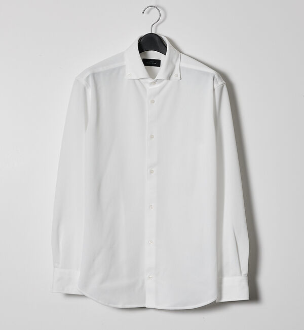 ABAHOUSE「【ON/OFF兼用】MESH JERSEY ボタンダウンシャツ / FLEX S」|シャツ・ブラウス|