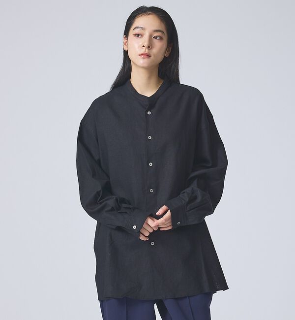 ABAHOUSE「【FORTUNA /フォルトゥナ】DoubleLinenShirt/ダブルリネン」|シャツ・ブラウス|