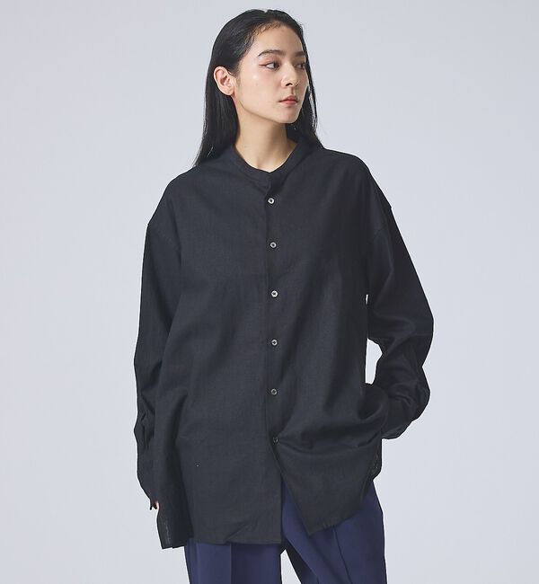 ABAHOUSE「【FORTUNA /フォルトゥナ】DoubleLinenShirt/ダブルリネン」|シャツ・ブラウス|