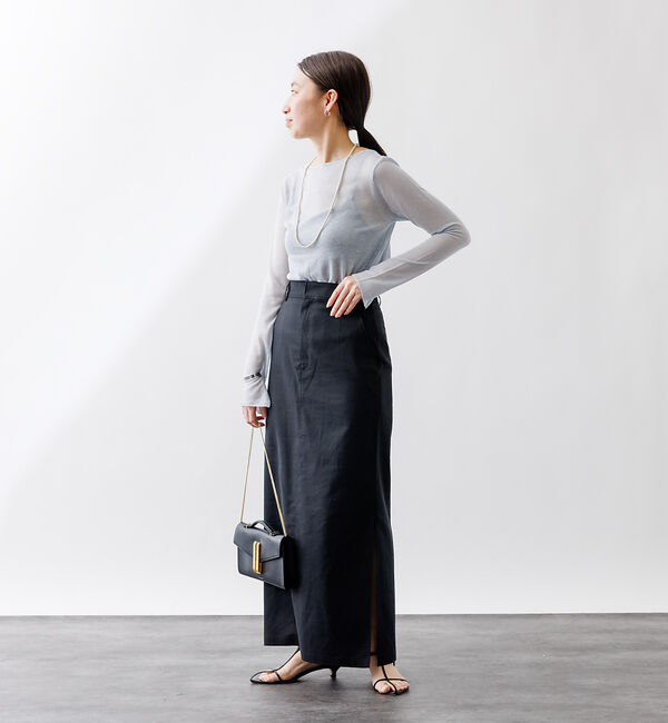 Rouge vif「バックデザインハイゲージシアーニットプルオーバー」|ニット・セーター|