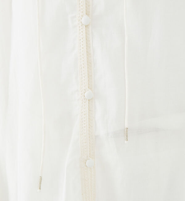 Rouge vif「コットンレーヨンボイルスモッキングブラウス」|シャツ・ブラウス|