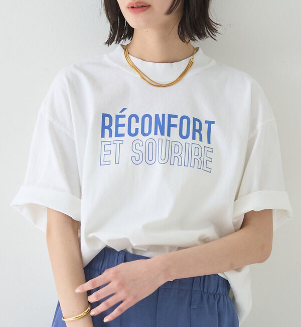Rouge vif「ピグメントダイカジュアルロゴBIG Tシャツ」|Tシャツ・カットソー|ホワイト