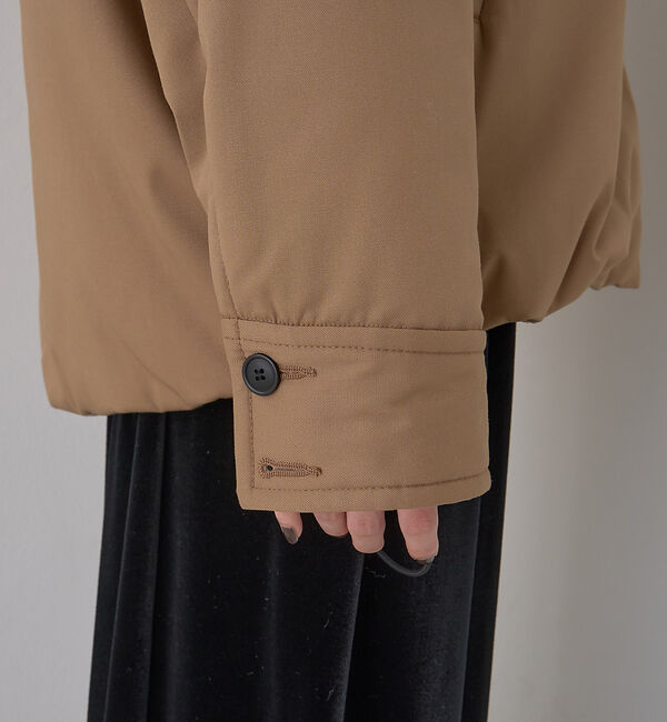 Rouge vif「異素材衿パフィブルゾン/ハンティングジャケット」|ブルゾン・スタジャン|