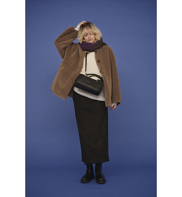 Rouge vif「フェイクスウェードストレッチタイトスカート/ナロースカート」|スカート|