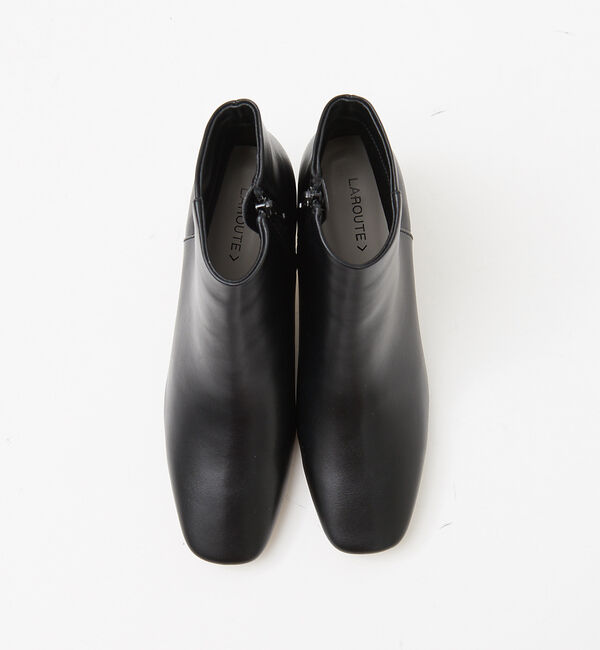 AU BANNISTER「【LAROUTE】スクエアトゥブーツ」|ショートブーツ|