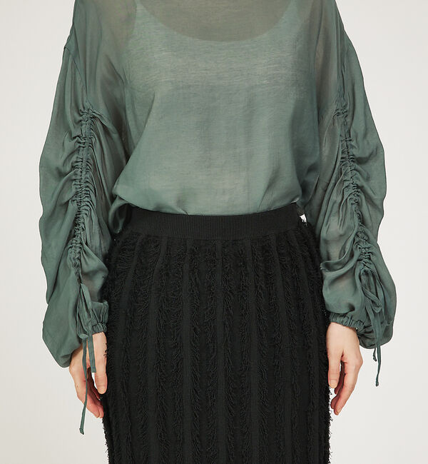 abahouse mavie「【WEB Domani掲載】【セットアップ対応】フリンジニットタイトスカート」|スカート|