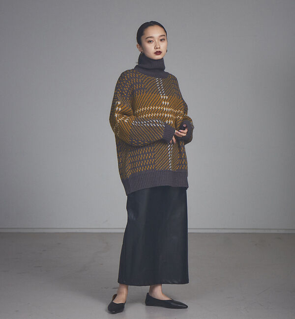 NOMINE「ペンシルフェイクレザースカート」|スカート|