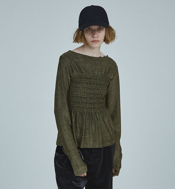 NOMINE「スパーク ビスチェ ロンT」|Tシャツ・カットソー|ゴールド