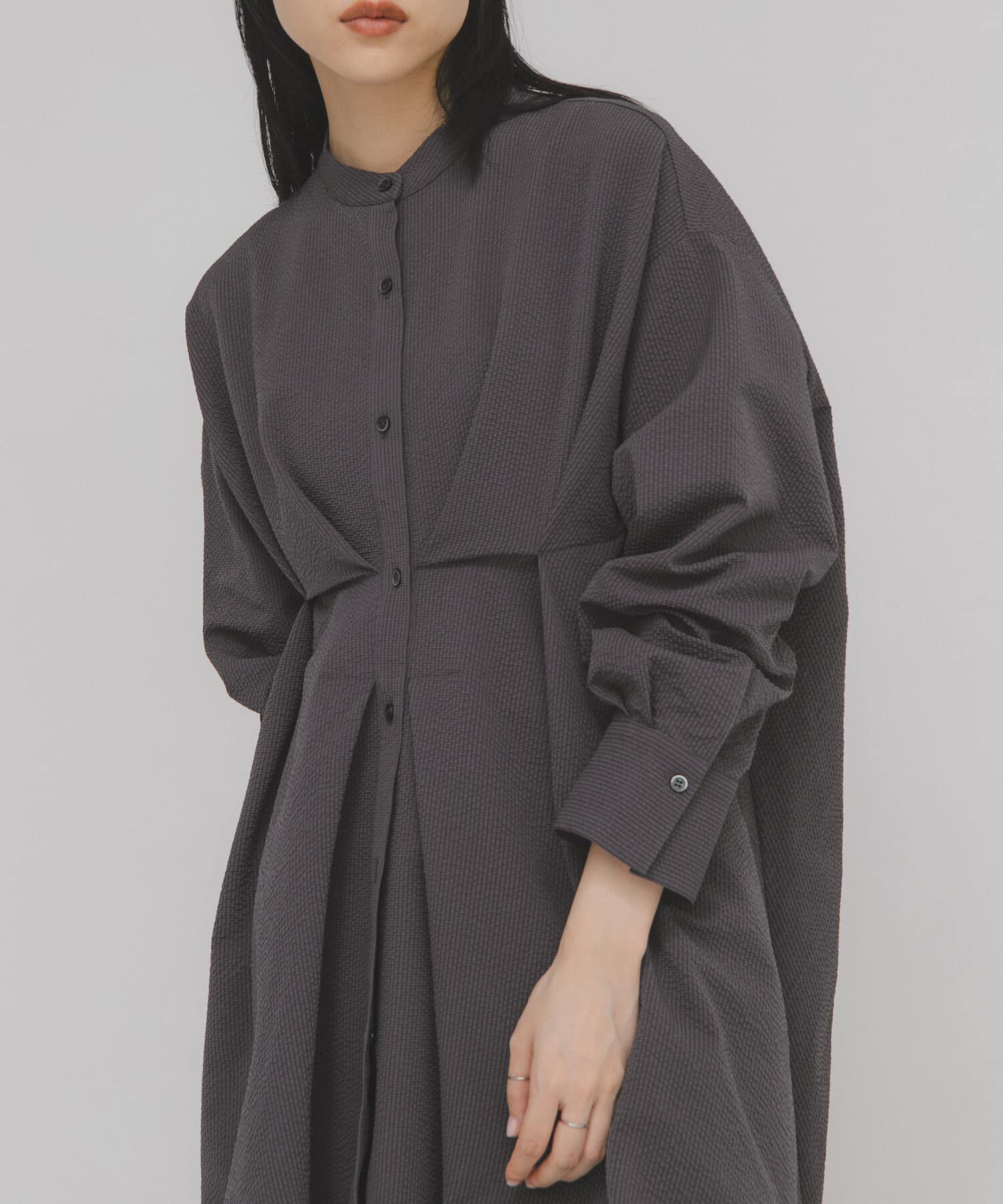  「ウエストタックロングシャツ」|シャツ・ブラウス|