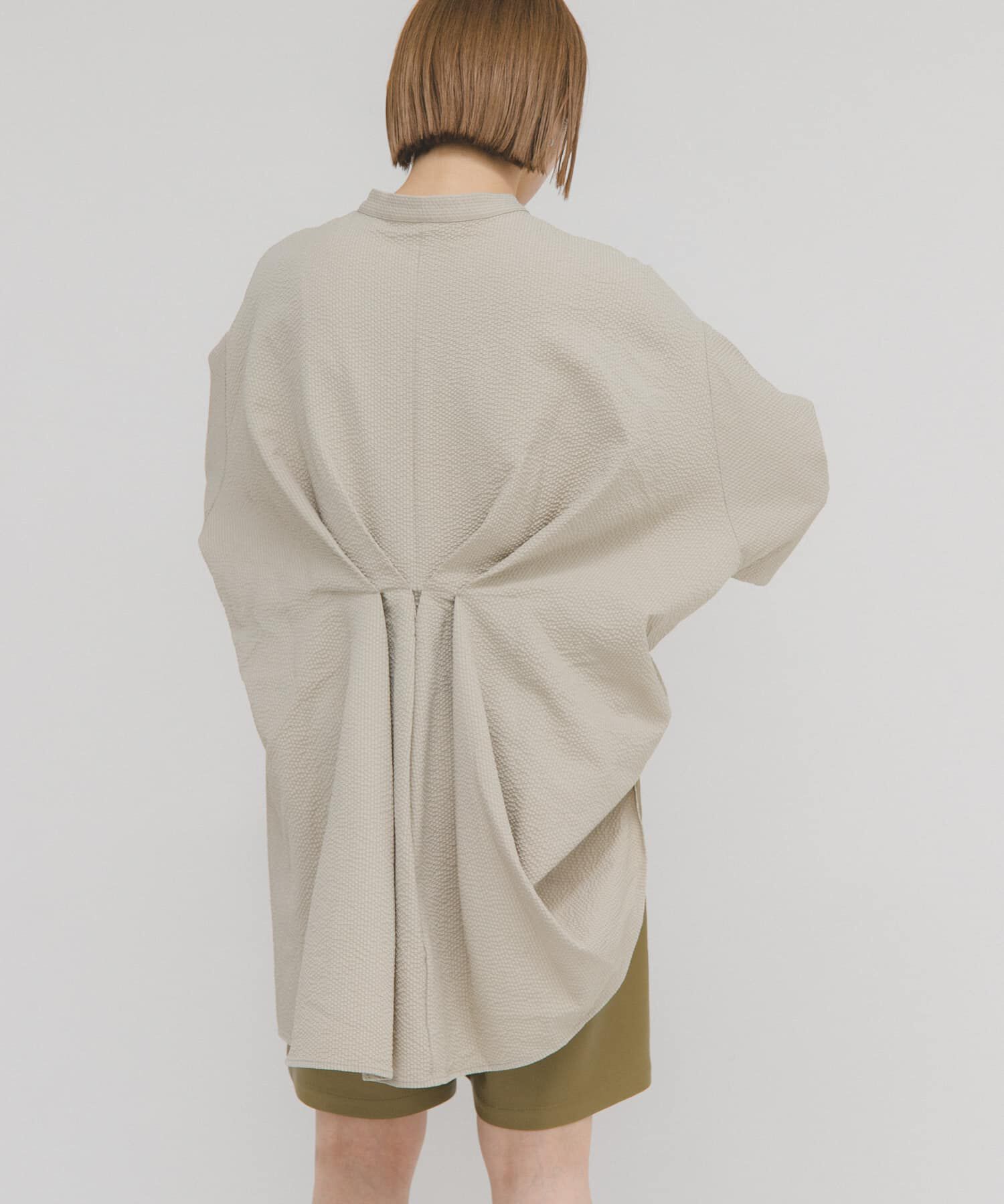  「ウエストタックロングシャツ」|シャツ・ブラウス|