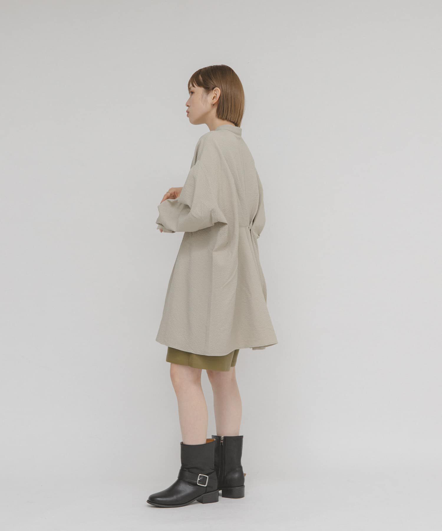  「ウエストタックロングシャツ」|シャツ・ブラウス|