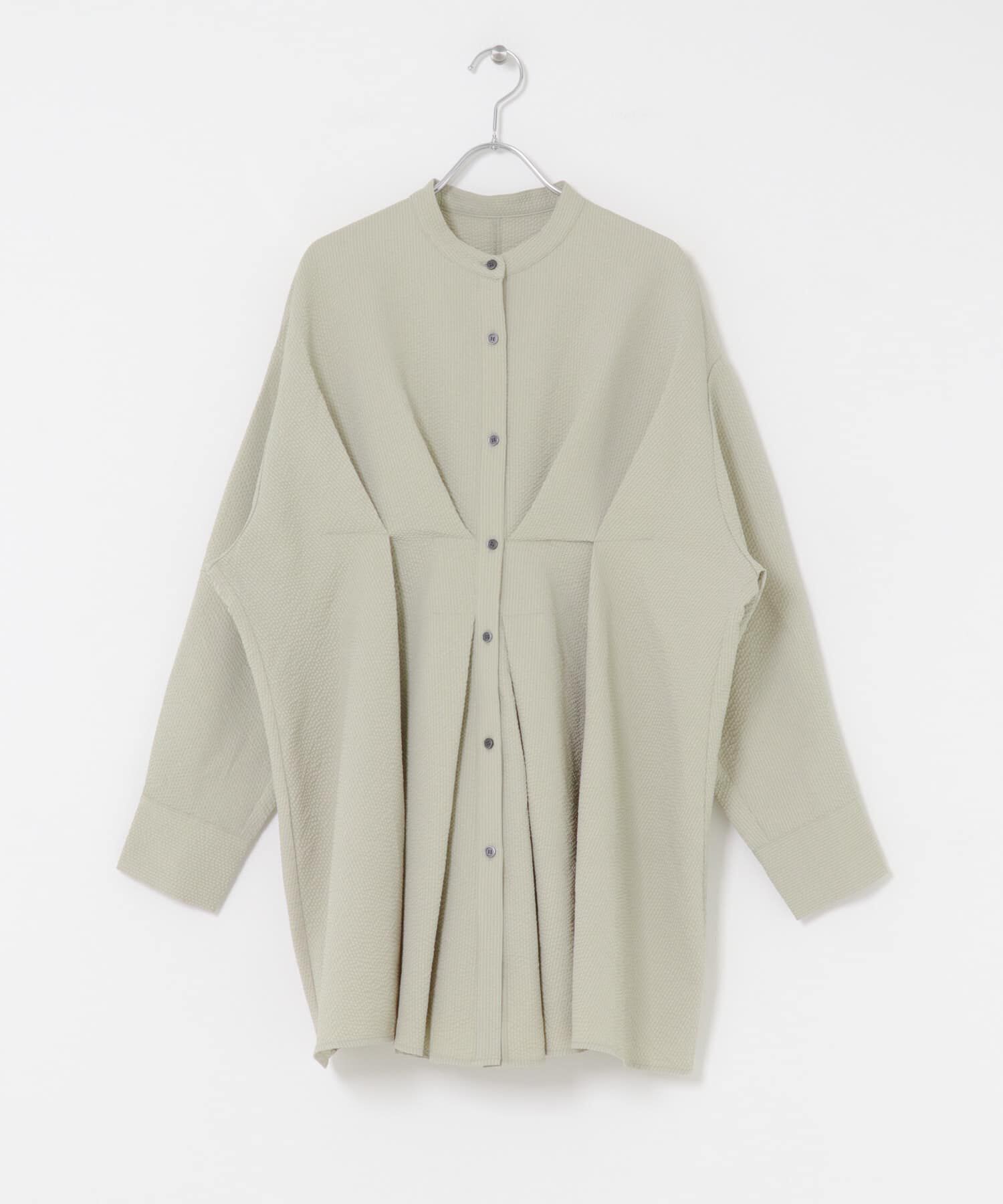  「ウエストタックロングシャツ」|シャツ・ブラウス|