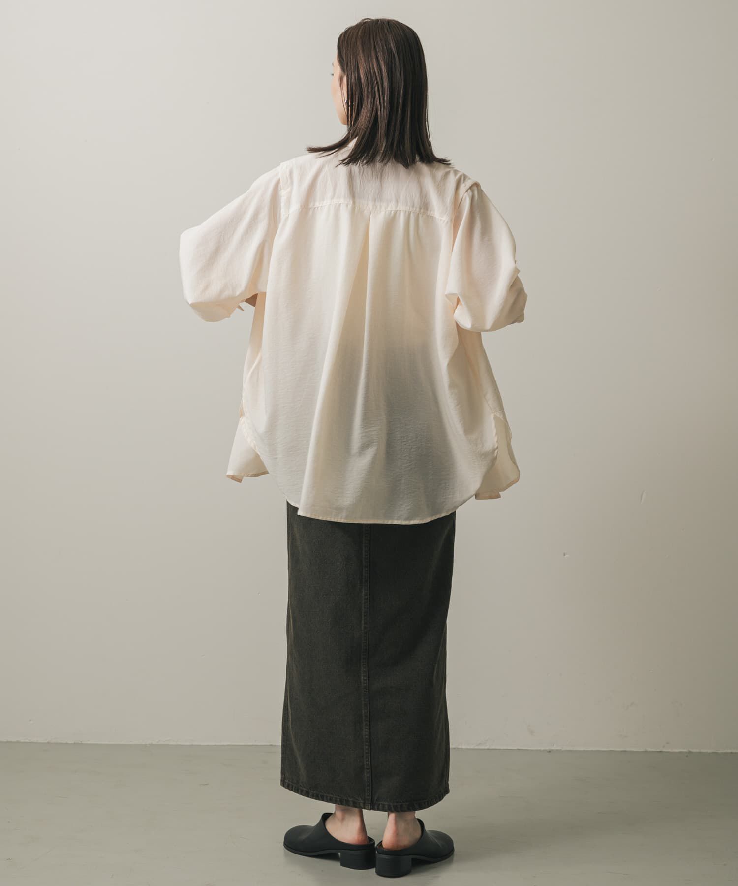 SENSE OF PLACE by URBAN RESEARCH「リネンライクショルダースリットシャツ」|シャツ・ブラウス|