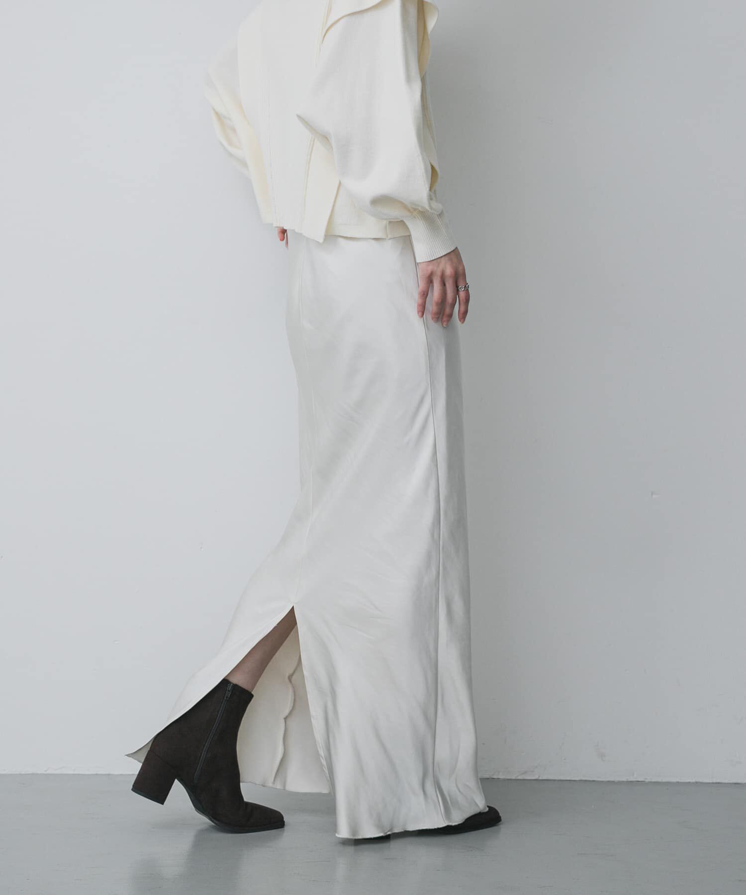 SENSE OF PLACE by URBAN RESEARCH「サテンアイラインスカート」|スカート|